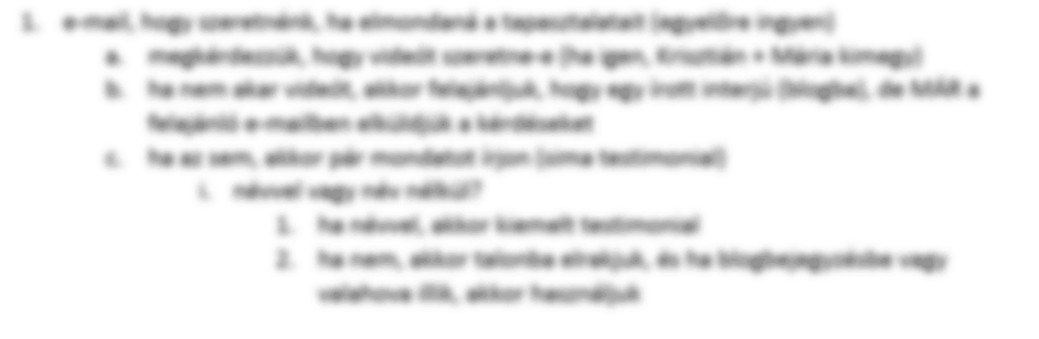 testominalgyűjtés folyamat