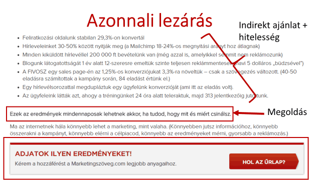 hajtás feletti lezárás