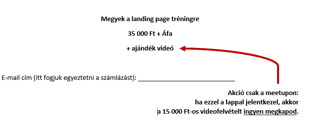 content marketing meetup akció